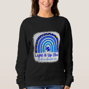Sweatshirt Bleu Sensibilisation sur l'autisme Light It Up Blu