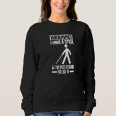 Sweatshirt Blind Braille Visually Impaired Blindless (Devant)