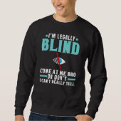 Sweatshirt Blindness Cane Blind Walking Stick Braille 6 (Devant)