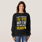 Sweatshirt Blindness For Blind People Blind Person Braille Re (Devant entier)