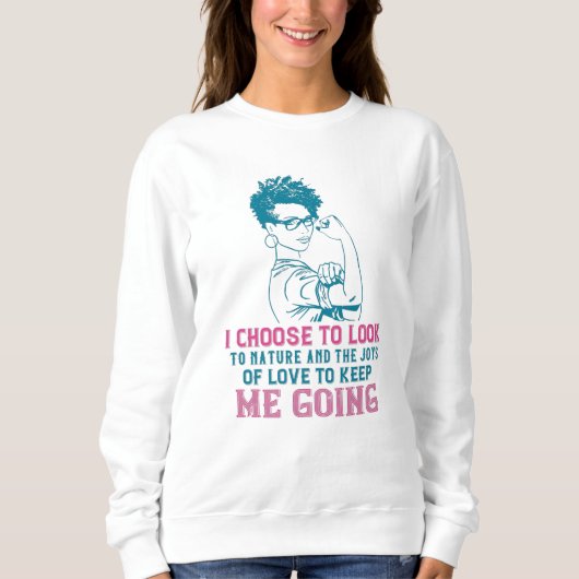 Sweatshirt BLM - L'Amour Et La Nature M'Emmènent (Devant)