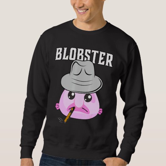 Sweatshirt Blobfish Homard Blobster Poisson Fedora Casquette (Devant)