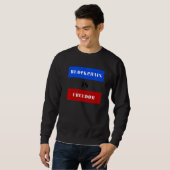 Sweatshirt Blockchain Est Liberté (Devant entier)