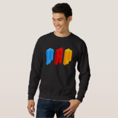 Sweatshirt Blocks Master Papa Brick Builder Cool Builder Papa (Devant entier)