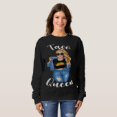 Sweatshirt Blonde Taco Queen Cinco De Mayo 5  Womens Women (Devant entier)