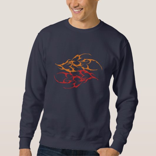 Sweatshirt Blood Flame  design  (Devant)