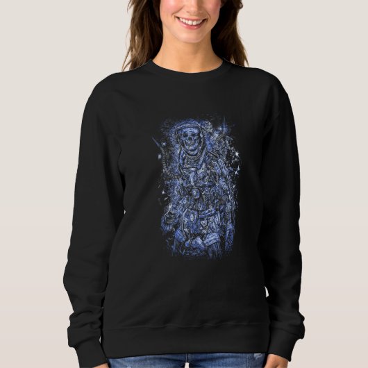 Sweatshirt Bloodboy  Horror Illustration  Dark  SciFi  Blue (Devant)