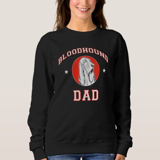 Sweatshirt Bloodhound Papa (Devant)