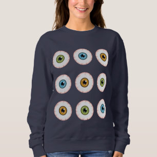 Sweatshirt Bloodshot Halloween Eyeballs De Couleurs Différent