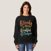 Sweatshirt Bloody Mary Petit Déjeuner Des Champions Brunch Bl (Devant entier)