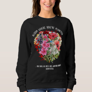 Sweatshirt BLOOM OÙ VOUS ÊTES PLANTÉ Christian Floral