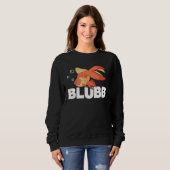 Sweatshirt Blubb sous-marin Poisson d'or Poisson Aquarist Pêc (Devant entier)