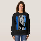 Sweatshirt Blue Archery Archer Believe Motivating Bow Arrow W (Devant entier)