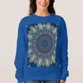 Sweatshirt Blue Chakra Kaleidoscope Thunder_Cove (Devant)