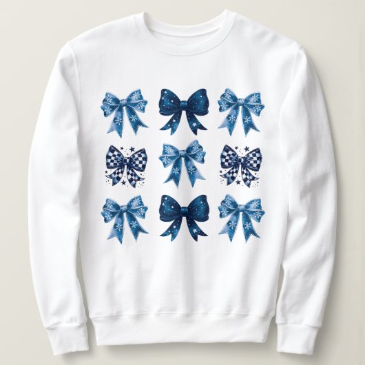 Sweatshirt Blue Coquette esthétique (Design devant)