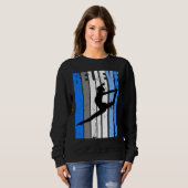 Sweatshirt Blue Dance Team Believe Motivating Dancer Dancing  (Devant entier)
