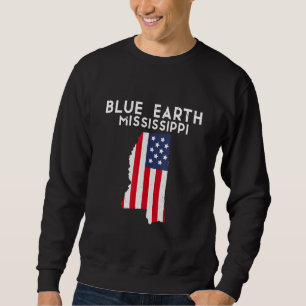 Sweatshirt Blue Earth Minnesota USA State America Travel Minn
