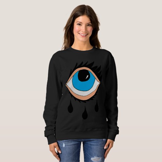 Sweatshirt Blue Eyes Black tears (Devant entier)