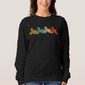 Sweatshirt Blue Jay Retro Vintage (Devant)