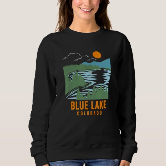 Sweatshirt Blue Lake Colorado (Devant)