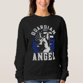 Sweatshirt Blue Line K9 Police Dog Guardian Angel K9 Police O (Devant)