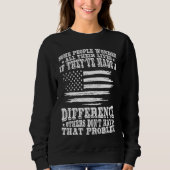 Sweatshirt Blue Line We Make A Difference Police Officer (Devant)