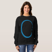 Sweatshirt Blue Lunar Eclipse Moon Astronomy Space (Devant entier)