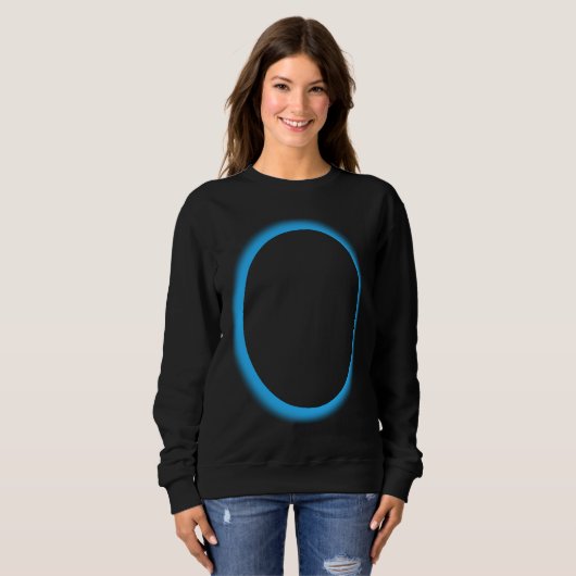 Sweatshirt Blue Lunar Eclipse Moon Astronomy Space (Devant entier)
