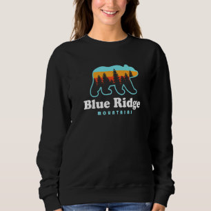 Sweatshirt Blue Ridge Mountains Bear Randonnées Mountains App