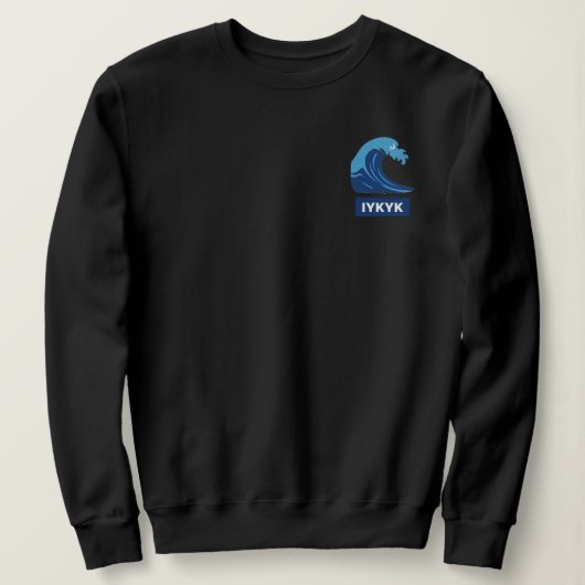 Sweatshirt Blue Wave (Design devant)
