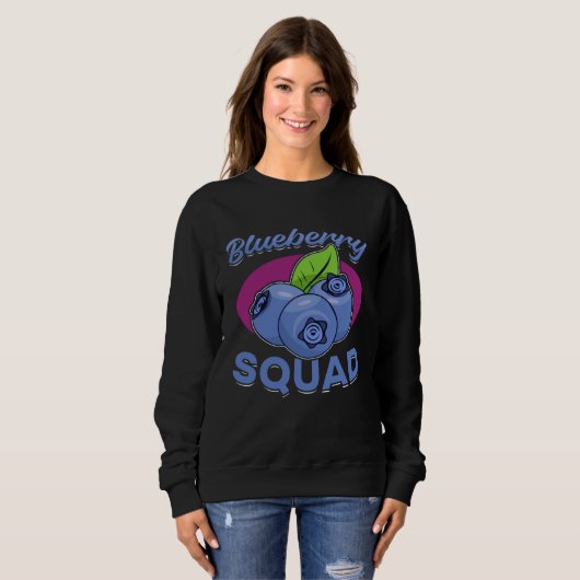 Sweatshirt Blueberry Fruit  Blueberry Squad  1 (Devant entier)