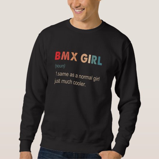 Sweatshirt BMX Définition Fille BMX Pour Filles (Devant)
