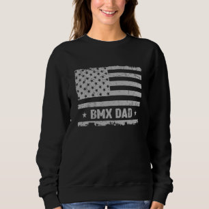 Sweatshirt Bmx Papa America Us Drapeau Patriot Vintage