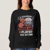 Sweatshirt Board Games Chess Board Game Player Gambling (Devant)