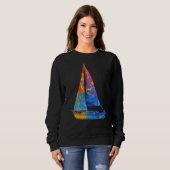 Sweatshirt Boat Captain Graphic Sail Boat Motor Boat Captain (Devant entier)