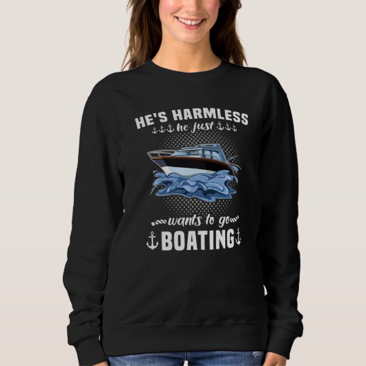 Sweatshirt Boat Sports Boat Captain's Hat Sailing Boat Motor (Devant)