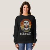 Sweatshirt Boba Queen Panda Bubble Tea Boba Tea (Devant entier)