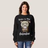 Sweatshirt Boba Tea is My Valentine Sheep Anti Valentines Day (Devant entier)