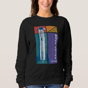 Sweatshirt Boca Chica Texas Starship Cool Retro 1