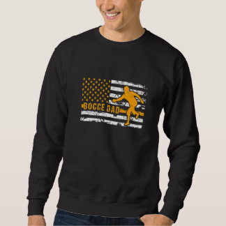 Sweatshirt Bocce Dad USA US Drapeau Joueurs De Bocce Pour Spo