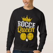Sweatshirt Bocce Queen Boccia Player Boules (Devant)