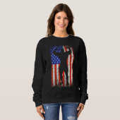 Sweatshirt Body Building American Flag Worlds Strongest Man S (Devant entier)