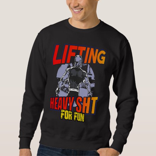 Sweatshirt Bodybuilder deadlift and squat  workout hoodie (Devant)