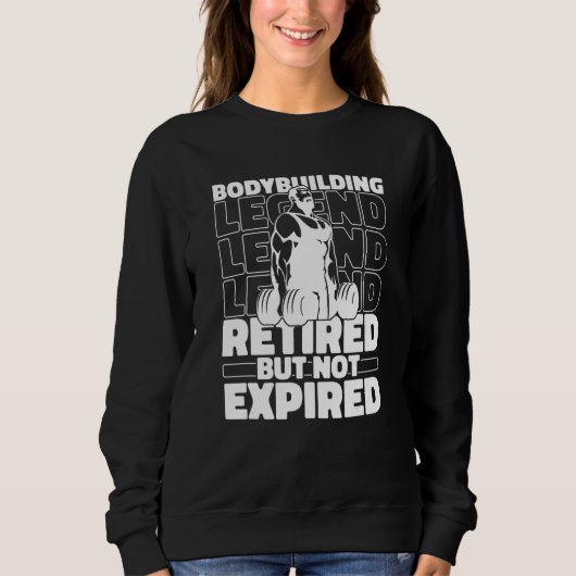 Sweatshirt Bodybuilding Retired Natural Gymlife   Gym Bodybui (Devant)