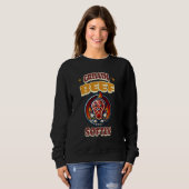 Sweatshirt Boeuf Grillin Funny Grillin Doucement Grillant BBQ (Devant entier)