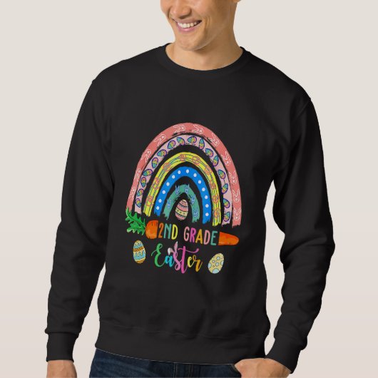 Sweatshirt Boho Boho Arc-en-ciel Joyeux E (Devant)