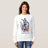 Sweatshirt Boho Floral Christian Jesus Pâques Religieux (Devant entier)