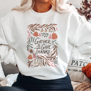 Sweatshirt Boho Floral se réunissent et donnent des remerciem