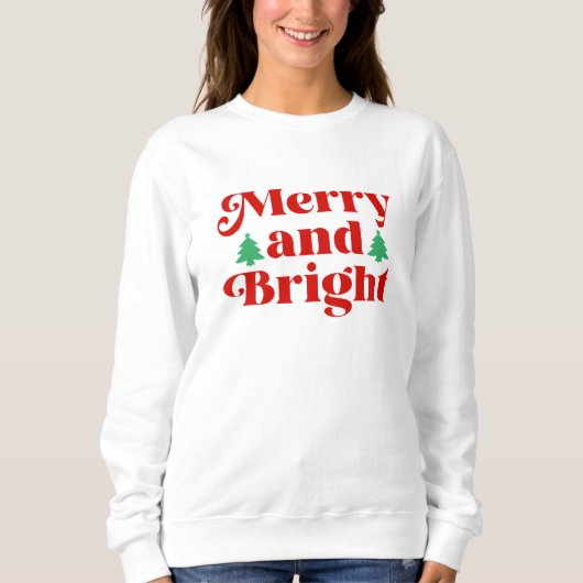 Sweatshirt Boho Merry et Bright Christmas (Devant)