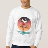 Sweatshirt Boho Moon & Starry Rain art (Devant)